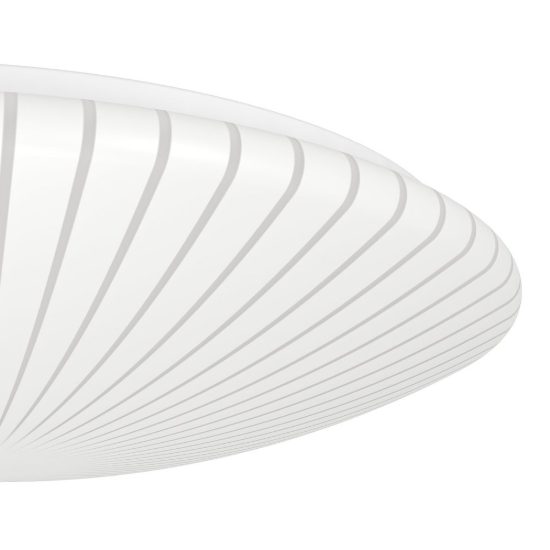 Eglo allerona plafoniera led 24w cct 2700k 6500k 40cm per ingresso moderna bianca