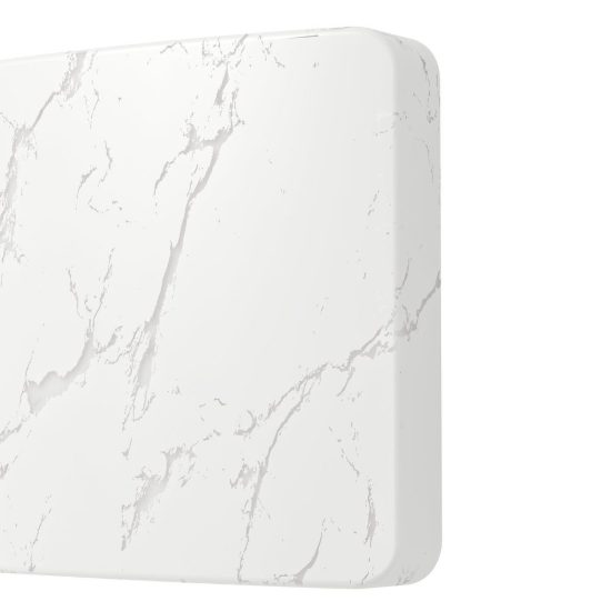 Eglo allerona plafoniera led 12w cct 2700k 6500k 28,5cm per cucina moderna bianca effetto marmo