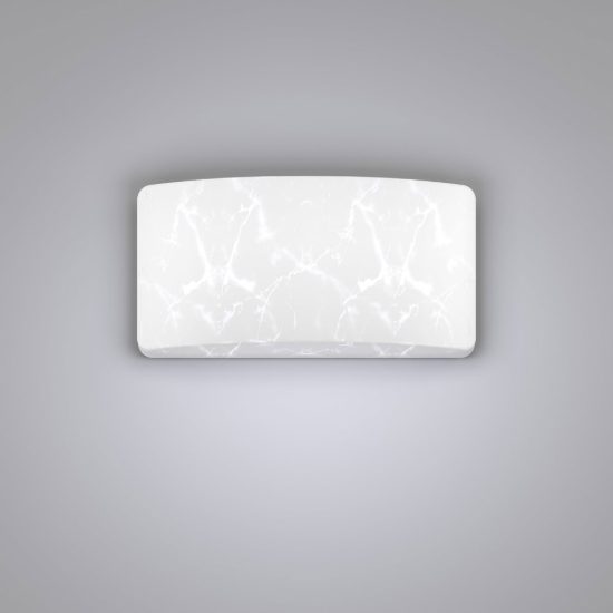 Eglo allerona plafoniera led 12w cct 2700k 6500k 28,5cm per cucina moderna bianca effetto marmo