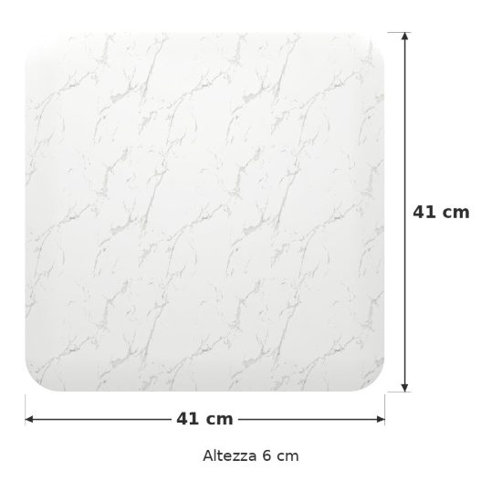 Eglo allerona plafoniera led 24w cct 2700k 6500k 41cm per ingresso moderna bianca effetto marmo