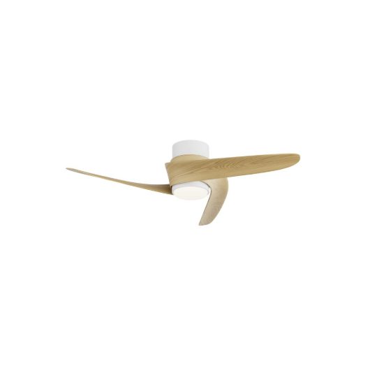 Ventilatore da soffitto legno con luce con telecomando led 20w cct 2700k 5000k dimmerabile