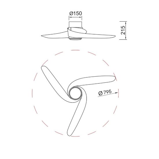 Ventilatore da soffitto legno con luce con telecomando led 20w cct 2700k 5000k dimmerabile
