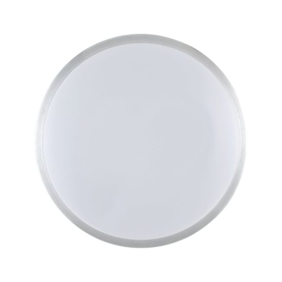 Eglo competa 1 plafoniera led 15,6w 3000k 24,5cm per cucina moderna bianca e nichel