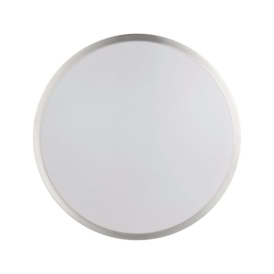 Eglo competa 1 plafoniera led 20w 3000k 43cm per camera da letto moderna bianca e nichel