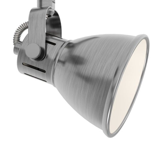 Eglo seras plafoniera con 2 faretti gu10 led 5,6w 3000k orientabili 37cm per ingresso moderna nichel invecchiato e panna