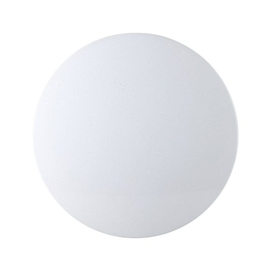 Eglo frania plafoniera led 33w 3000k 43cm per soggiorno moderna bianca effetto cristallo