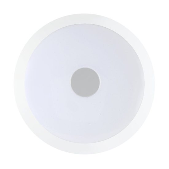 Eglo lanciano 1 plafoniera led 18,8w cct 3000k 5000k 40cm con telecomando per soggiorno moderna bianca