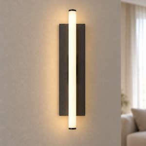 Applique per soggiorno nera led 10w cct 2700k 5000k dimmerabile 15cm