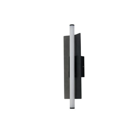 Applique per soggiorno nera led 10w cct 2700k 5000k dimmerabile 15cm