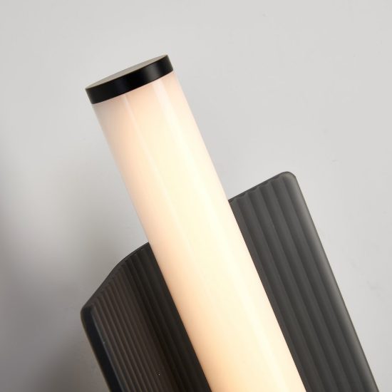 Applique per soggiorno nera led 10w cct 2700k 5000k dimmerabile 15cm