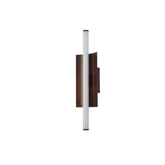 Applique led 10w cct 2700k 5000k dimmerabile 15cm per salotto marrone scuro spazzolato