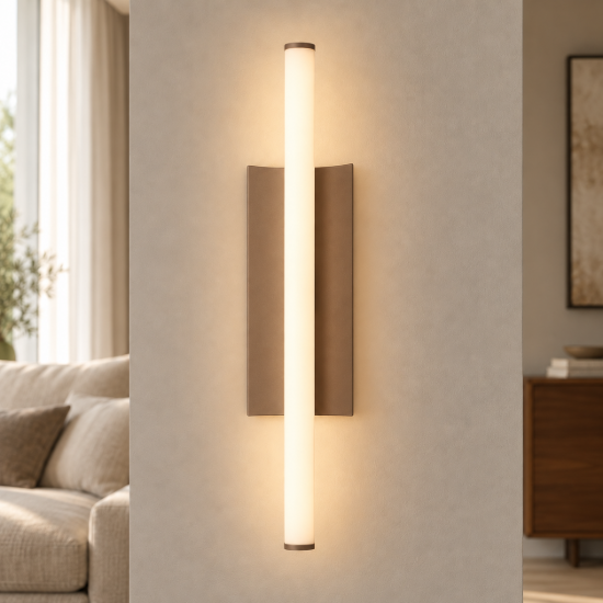 Applique da parete led 10w cct 2700k 5000k dimmerabile sabbia