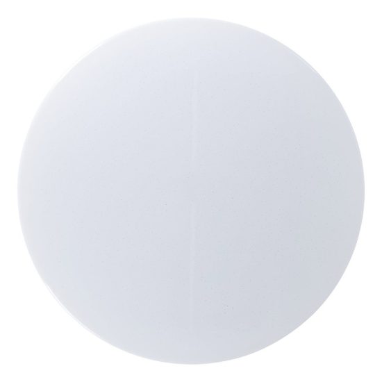 Eglo frania plafoniera led 50w 3000k 55cm per soggiorno moderna bianca effetto cristallo
