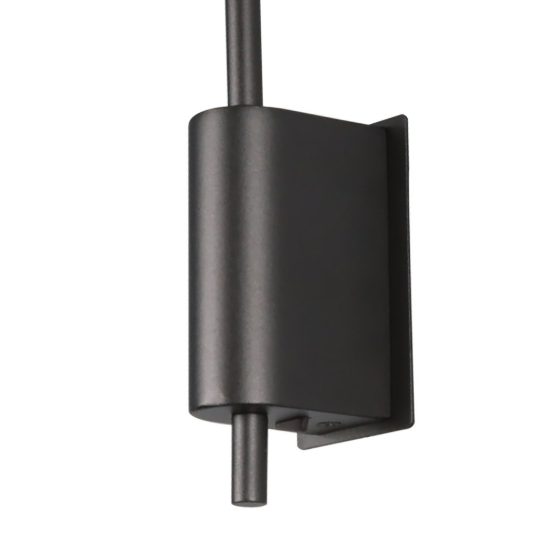 Applique per comodino camera da letto nero arancione lucido orientabile