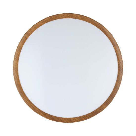Eglo musurita plafoniera led 14,6w 3000k 34cm per cucina moderna effetto legno