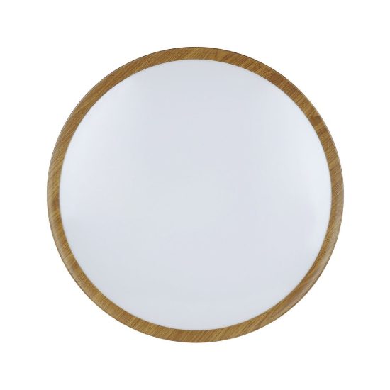 Eglo musurita plafoniera led 33w 3000k 44cm per camera da letto moderna effetto legno