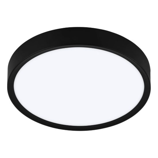 Eglo musurita plafoniera led 14,6w 3000k 34cm per cucina moderna nera