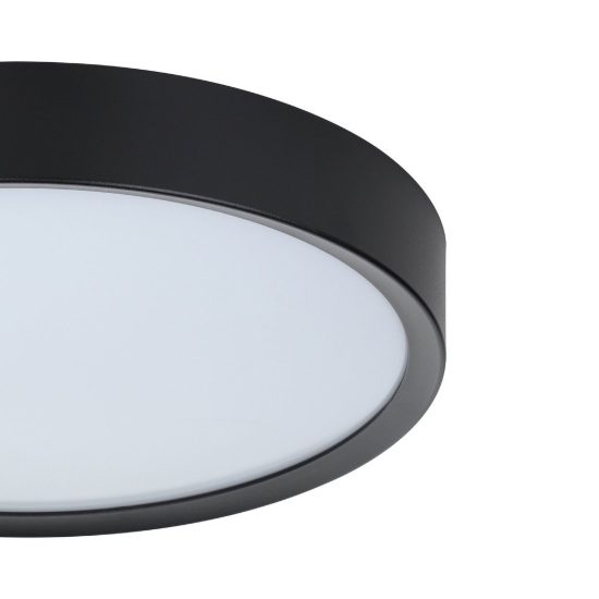 Eglo musurita plafoniera led 14,6w 3000k 34cm per cucina moderna nera