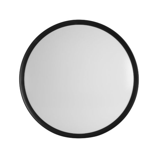 Eglo musurita plafoniera led 33w 3000k 44cm per camera da letto moderna nera