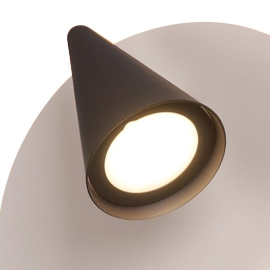 Applique per camera da letto orientabile led 2700k grigio