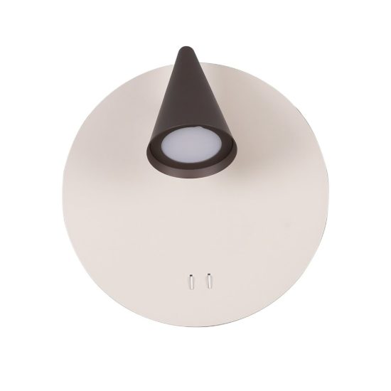 Applique per camera da letto orientabile led 2700k grigio