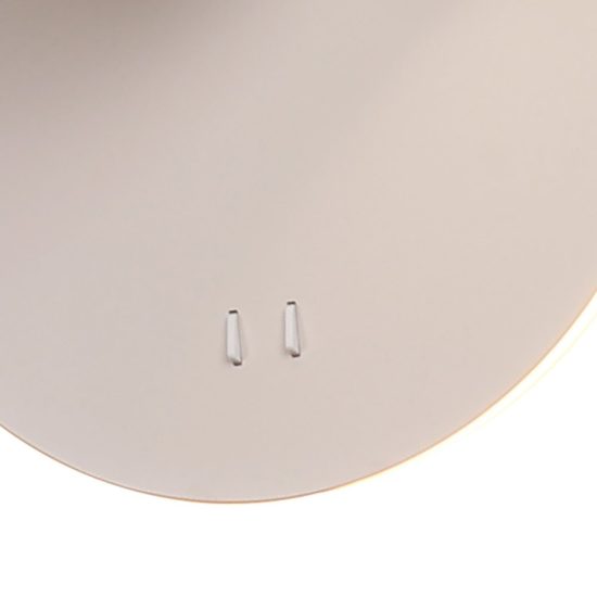 Applique per camera da letto orientabile led 2700k grigio