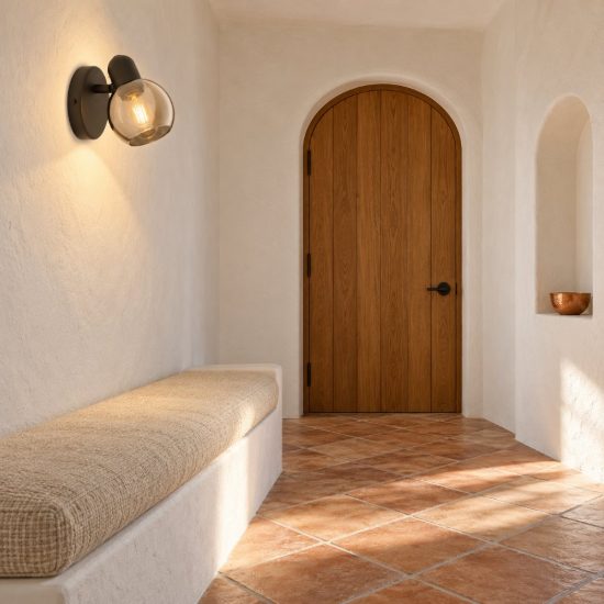 Eglo pollica applique con faretto e14 orientabile 6,5cm per ingresso moderna nera