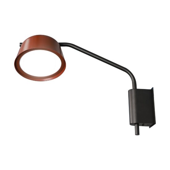 Applique per comodino camera da letto nero bordeaux