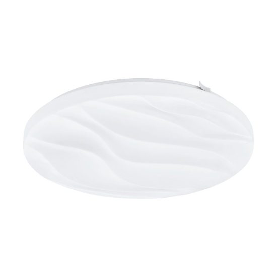 Eglo benariba plafoniera led 14,6w 3000k 33cm per cucina moderna bianca
