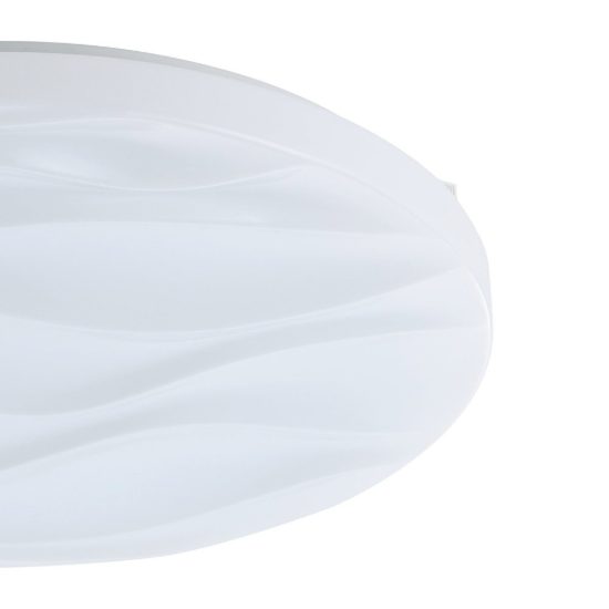 Eglo benariba plafoniera led 14,6w 3000k 33cm per cucina moderna bianca