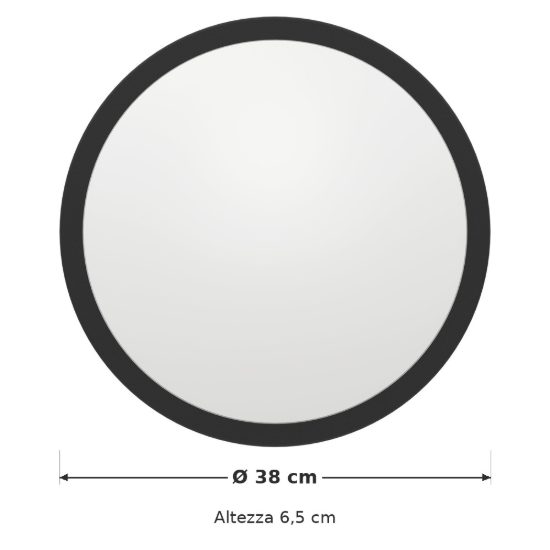 Eglo pescaito plafoniera led 19,5w 3000k 38cm per camera da letto moderna nera e oro