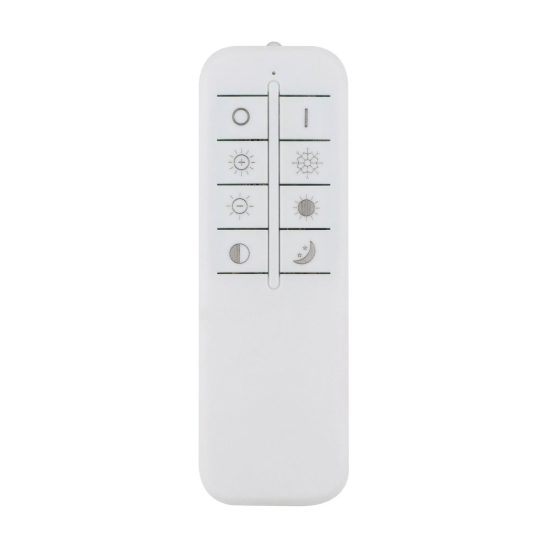 Eglo seluci plafoniera led 40w cct 3000k 6500k 49cm con telecomando per camera da letto moderna bianca