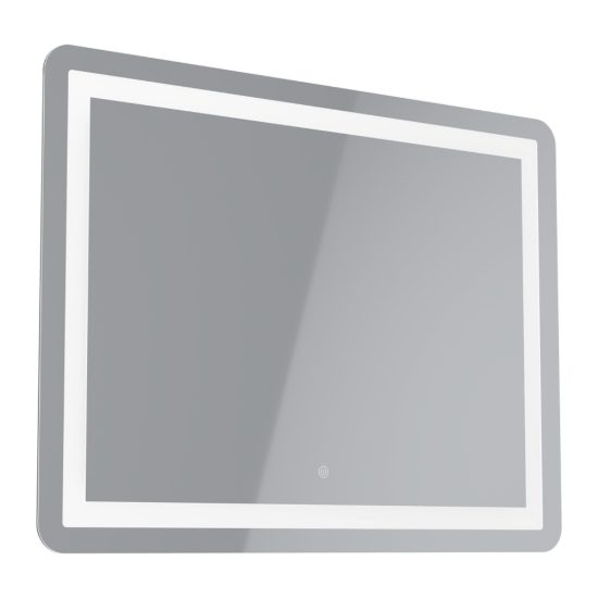 Eglo buenavista 1 specchio con luce led 18,6w cct 3000k 6500k 80cm ip44 per bagno moderna argento