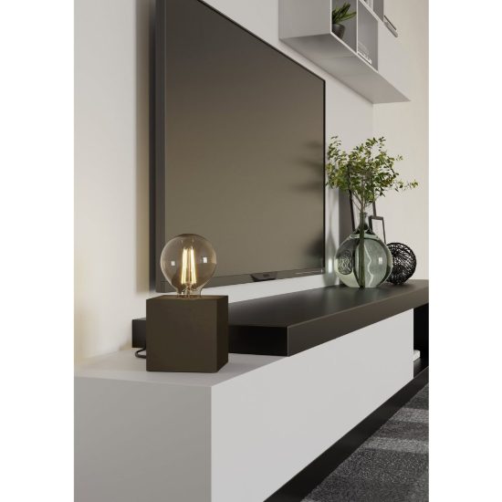 Eglo prestwick 2 abat-jour per camera da letto e27 10cm industriale bronzo scuro