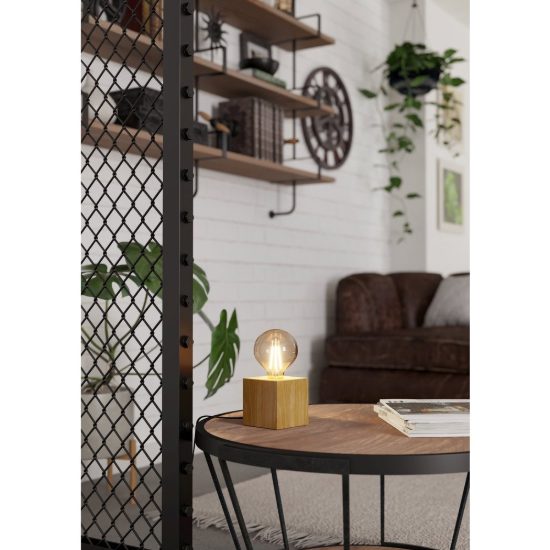Eglo prestwick 2 abat-jour per camera da letto e27 9,5cm industriale marrone
