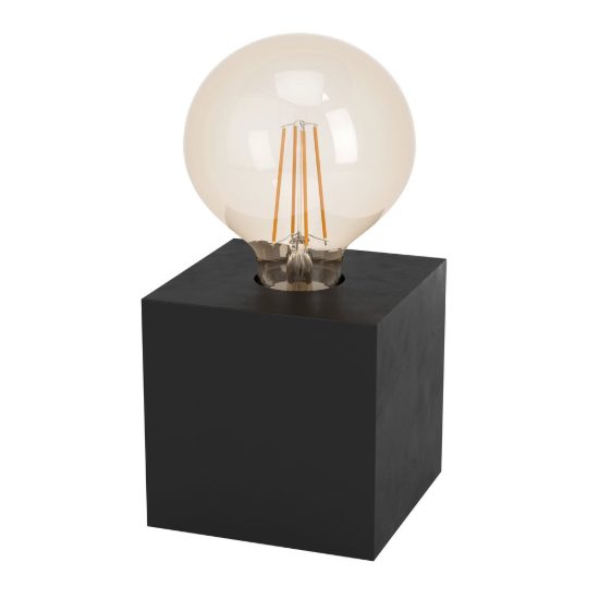 Eglo prestwick 2 abat-jour per camera da letto e27 9,5cm industriale nera