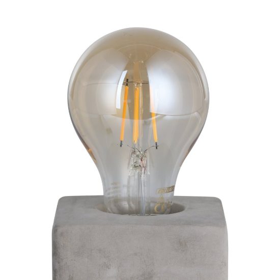 Eglo prestwick abat-jour per camera da letto e27 13cm industriale grigia
