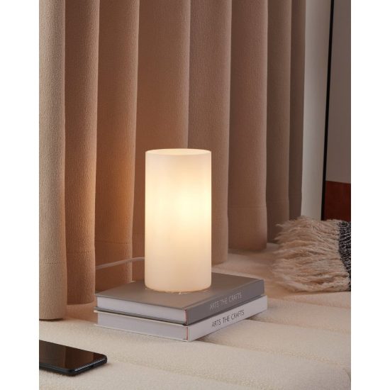 Eglo geo abat-jour per camera da letto e14 20cm moderna bianca