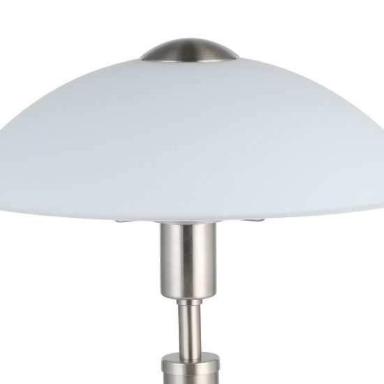 Eglo solo 1 abat-jour per camera da letto e14 35cm dimmerabile moderna nichel
