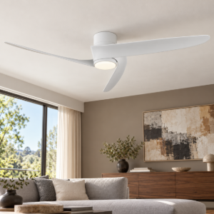 Ventilatore da soffitto bianco con luce con telecomando led 20w cct 2700k 5000k dimmerabile