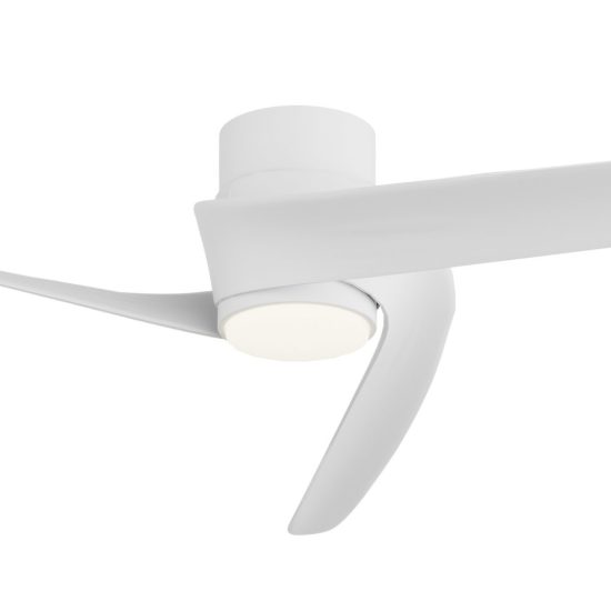 Ventilatore da soffitto bianco con luce con telecomando led 20w cct 2700k 5000k dimmerabile