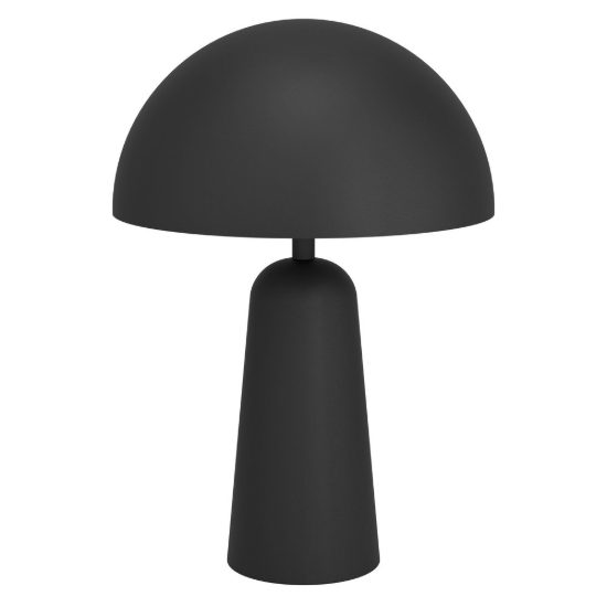 Eglo aranzola lampada da tavolo e27 45cm per camera da letto moderna nera e bianca