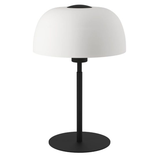 Eglo solo 2 lampada da tavolo e27 41,5cm per soggiorno moderna nera