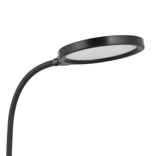 Eglo brolini lampada da scrivania led 2,1w cct 2700k 6500k 55cm dimmerabile per ufficio moderna nera