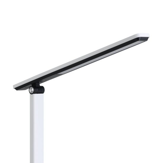 Eglo iniesta abat-jour per camera da letto led 3,6w cct 3000k 6500k 35cm moderna bianca e nera