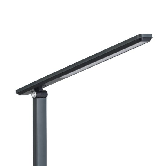 Eglo iniesta abat-jour per camera da letto led 3,6w cct 3000k 6500k 35cm moderna grigia e nera