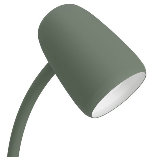 Eglo carlo lampada da tavolo e14 46cm per soggiorno moderna verde e bianca
