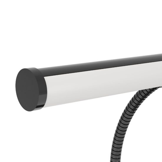 Eglo riccione lampada da scrivania led 5w cct 2700k 6500k 39,5cm per ufficio moderna nichel nero