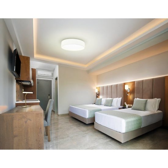 Eglo riccione lampada da scrivania led 5w cct 2700k 6500k 39,5cm per ufficio moderna ottone