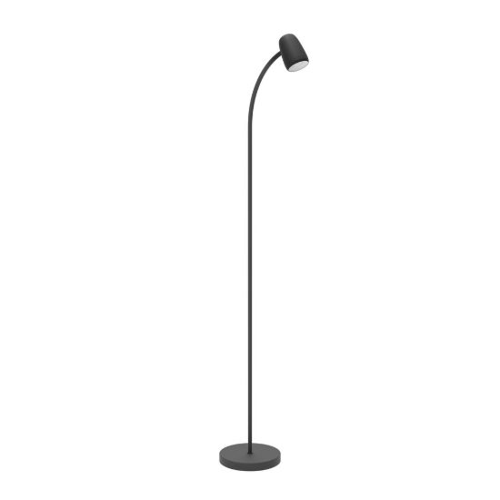 Eglo carlo piantana e14 170cm per ufficio moderna sabbia e bianca